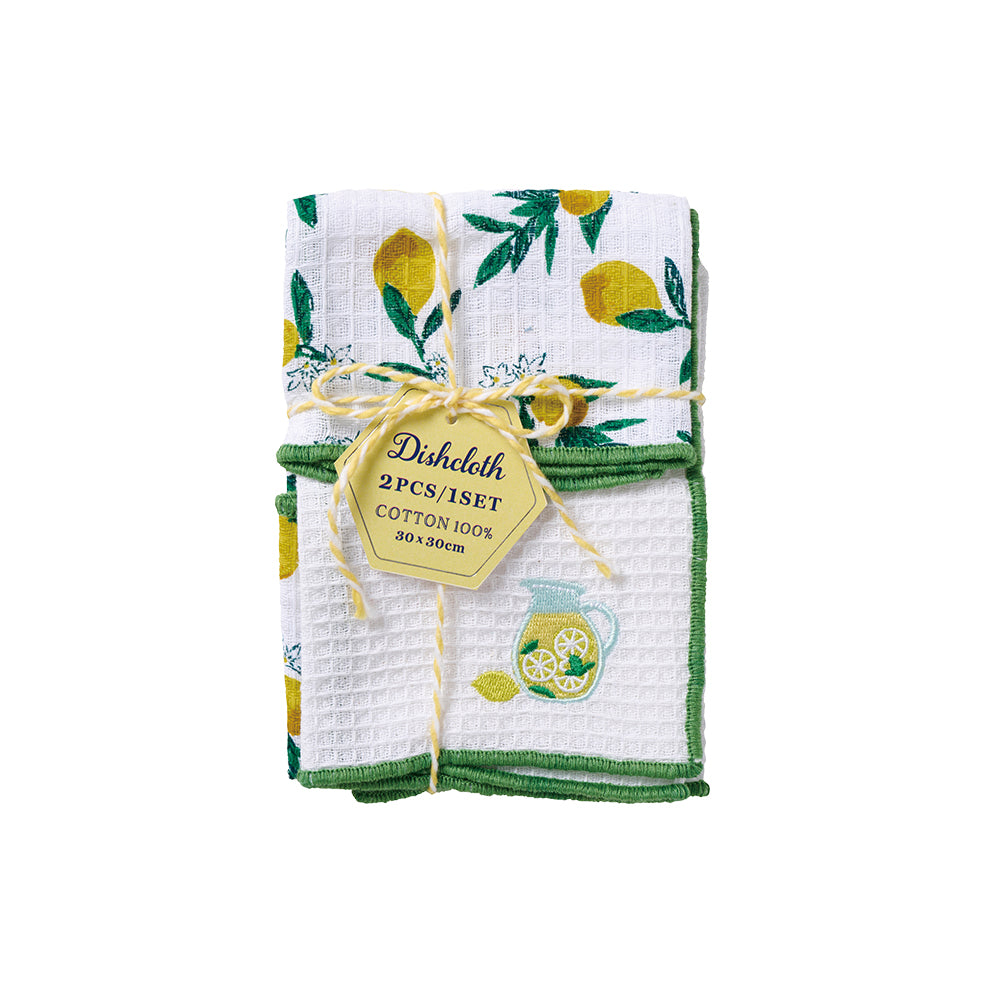 キッチンクロス ２枚セット チェリージャム ピンク