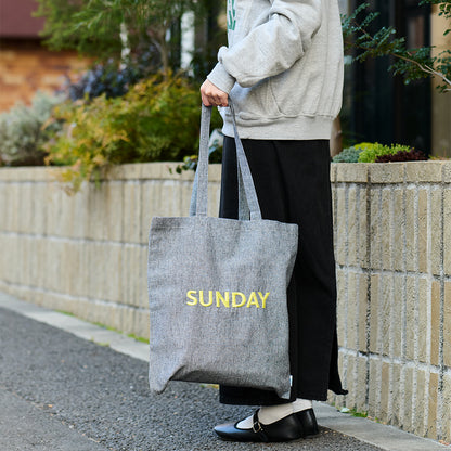 【EC限定】アビチュアル SUNDAY 刺繍トートバッグ レッド【2026年SS新作】