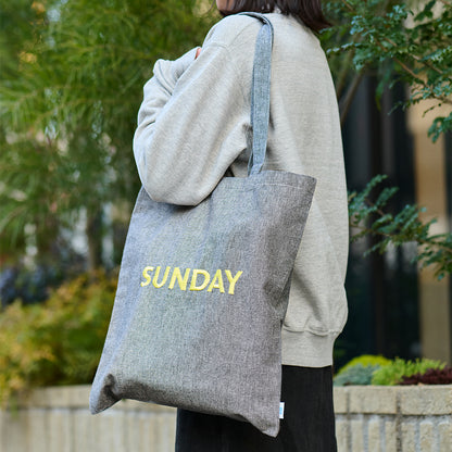 【EC限定】アビチュアル SUNDAY 刺繍トートバッグ レッド【2026年SS新作】