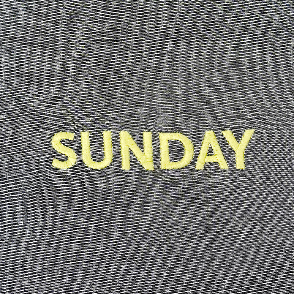 【EC限定】アビチュアル SUNDAY 刺繍トートバッグ レッド【2026年SS新作】